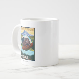 Beaver & Mt. Hood - Odell, Oregon Large Coffee Mug