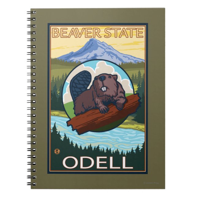 Beaver & Mt. Hood - Odell, Oregon Notebook (Front)