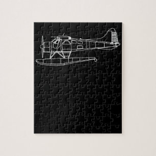 Beaver On Floats Sea Plane Piot Funny Gift Jigsaw Puzzle