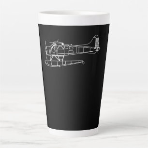 Beaver On Floats Sea Plane Piot Funny Gift Latte Mug