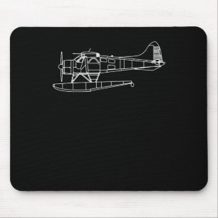 Beaver On Floats Sea Plane Piot Funny Gift Mouse Pad