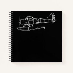 Beaver On Floats Sea Plane Piot Funny Gift Notebook