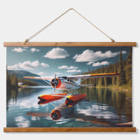 Beaver Orange Float Airplane