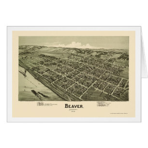 Beaver, PA Panoramic Map - 1900