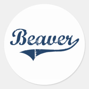 Beaver Pennsylvania Classic Design Classic Round Sticker