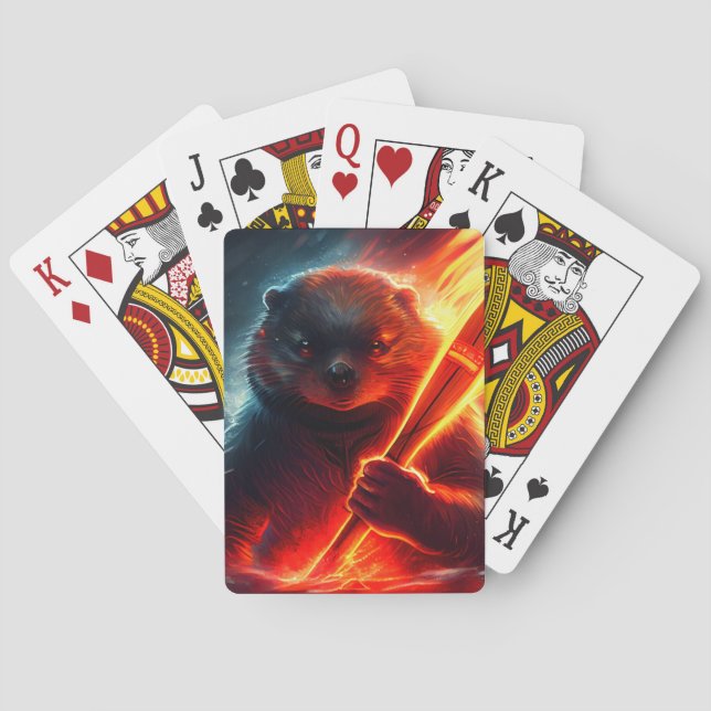 Beaver Playing Cards (Back)