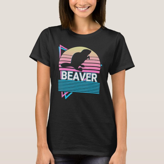 Beaver Retro T-Shirt (Front)