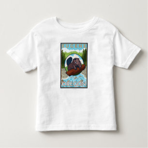 Beaver & River - Eugene, Oregon Toddler T-Shirt