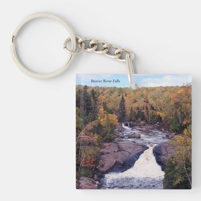 Beaver River Falls acrylic key chain (Front)