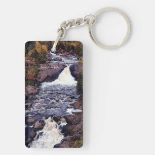 Beaver River Falls tall acrylic key chain