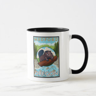Beaver & River - Medford, Oregon Mug