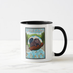 Beaver & RiverCoastVintage Travel Poster Mug