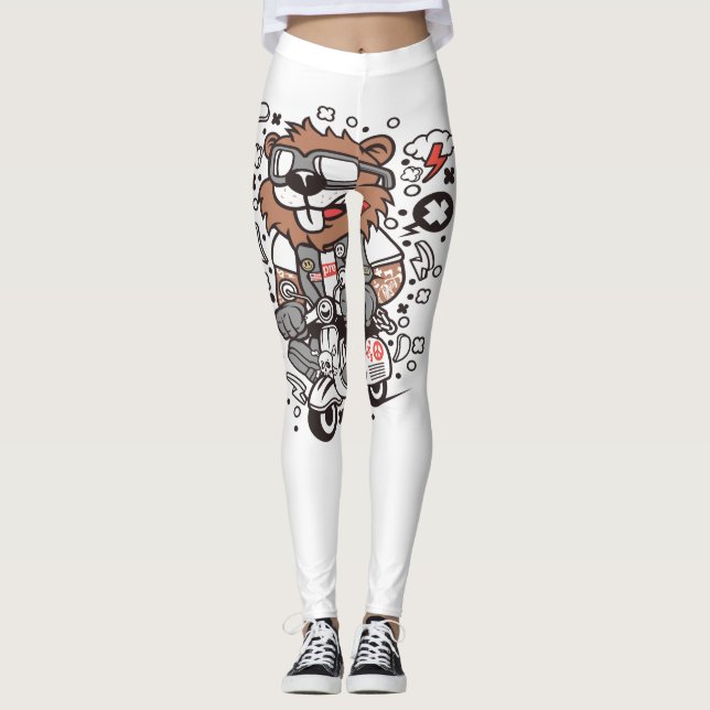 Beaver Scooterist Leggings (Front)