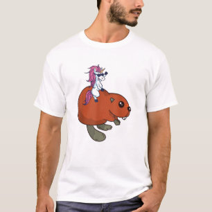 Beaver Shirt Funny Unicorn Beaver Lover Gift T-Shi