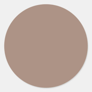 Beaver (solid colour) classic round sticker