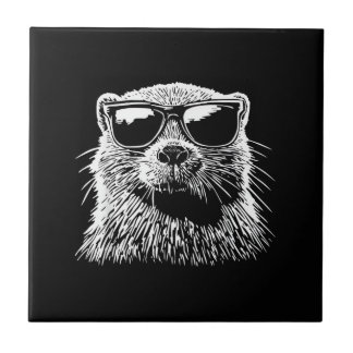 Beaver Sunglasses Ceramic Tile