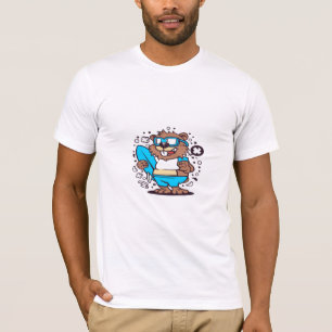 Beaver Surfing T-Shirt