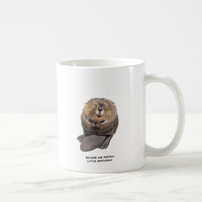 beaver trivia coffee mug (Right)