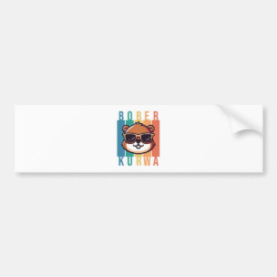  Beaver with Sunglasses Bumper Sticker