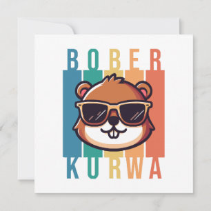 Beaver with Sunglasses Invitation
