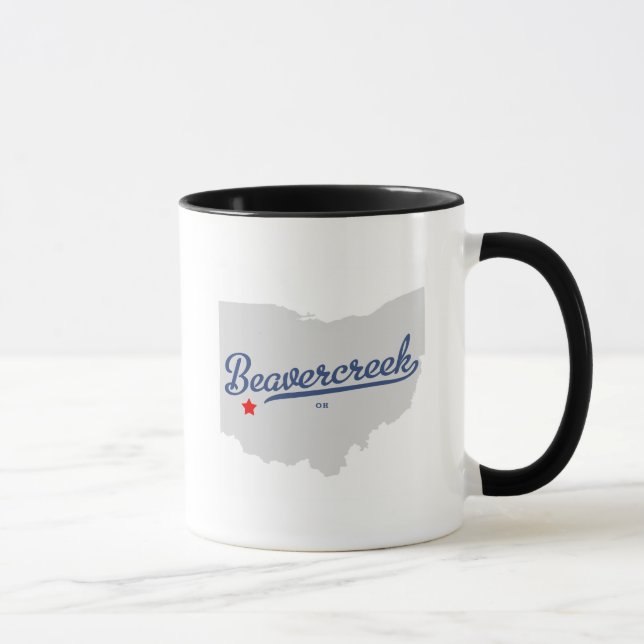 Beavercreek Ohio OH Shirt Mug (Right)
