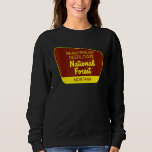 Beaverhead Deerlodge National Forest Montana Retro Sweatshirt