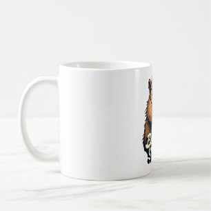 Beaverly Smart – Funny Beaver with Glasses Graphic Coffee Mug