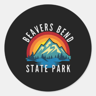 Beavers Bend State Park Oklahoma Classic Round Sticker