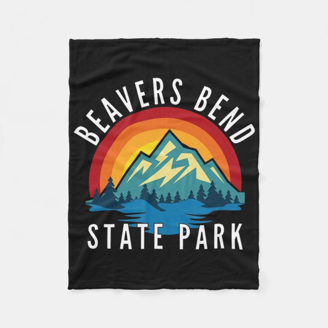 Beavers Bend State Park Oklahoma  Fleece Blanket (Front)