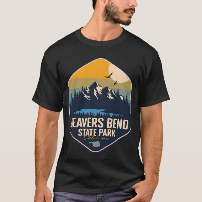 Beavers Bend State Park Oklahoma OK Retro Camping  T-Shirt (Front)