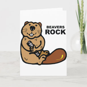 Beavers Rock Card