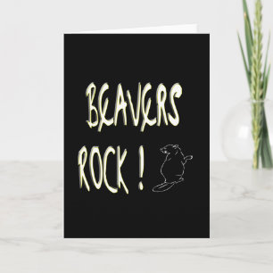 Beavers Rock! Greeting Card