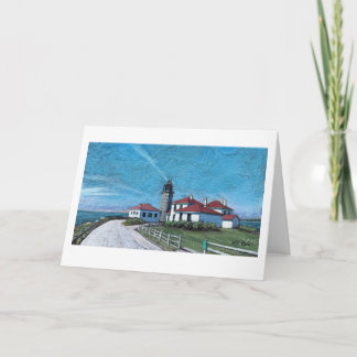 Beavertail Lighthouse in Jamestown, RI Card
