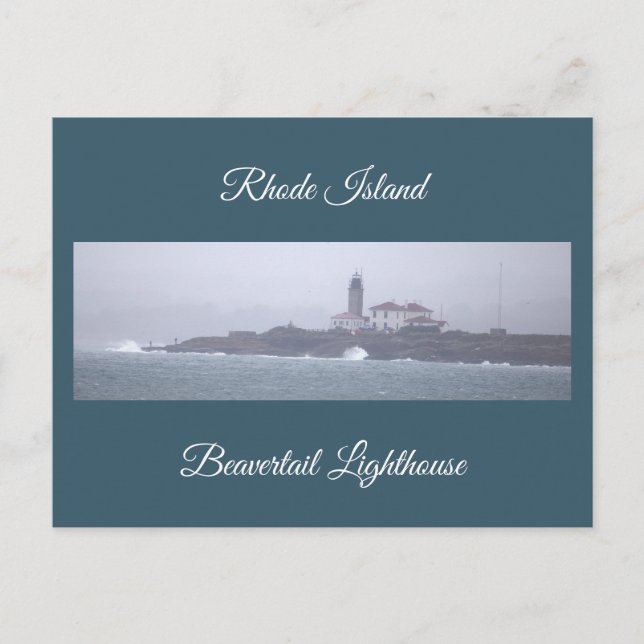 Beavertail Lighthouse Postcard (Front)