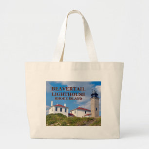 Beavertail Lighthouse, Rhode Island Tote Bag