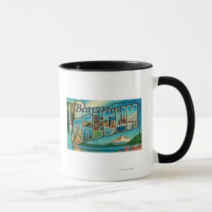Beaverton, Oregon - Large Letter Scenes Mug