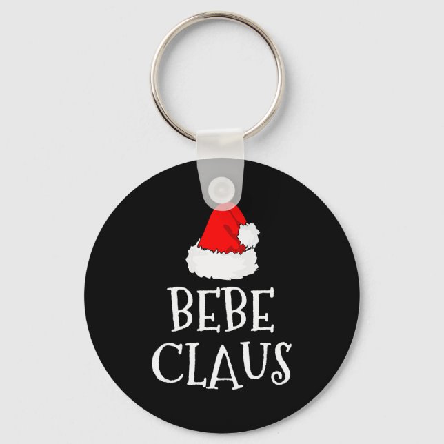 Bebe Claus Christmas Santa's Pajama Family Matchin Key Ring (Front)