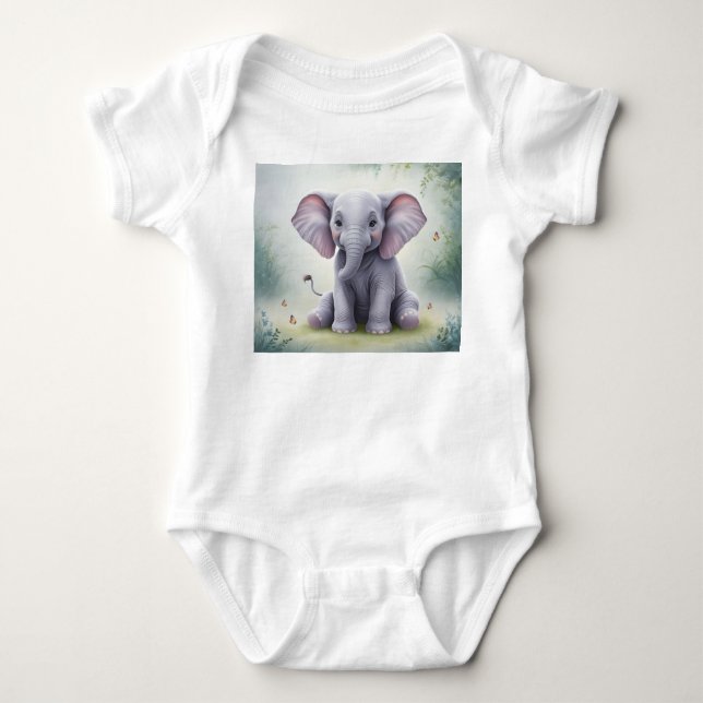 Bebe Elefante Baby Bodysuit (Front)