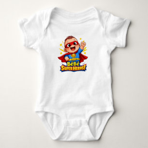 Bébé Super Héros Cute Baby Superhero Illustration Bodysuit