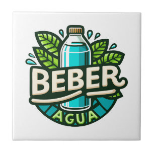 Beber agua ceramic tile