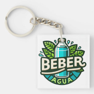 Beber agua key ring