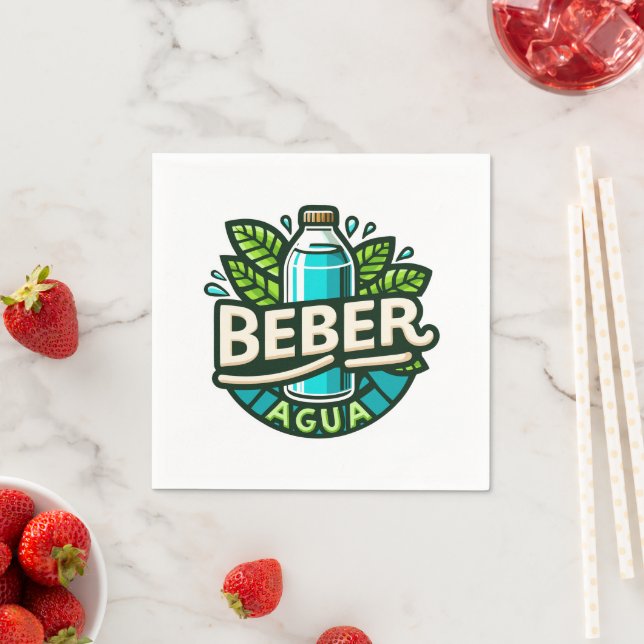 Beber agua napkin (Insitu)