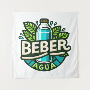 Beber agua tapestry