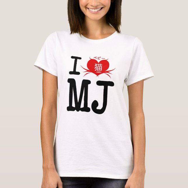 Bebii Neko: I <3 MJ T-Shirt (Front)