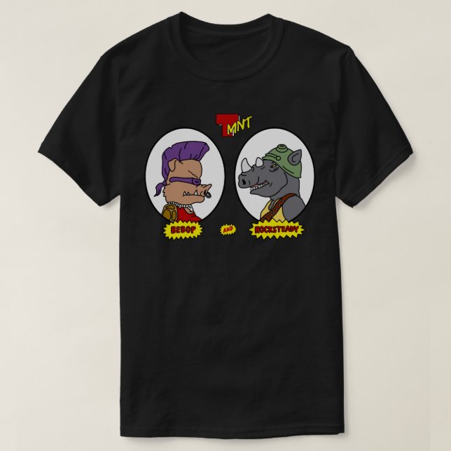 Bebop and Rocksteady T-Shirt (Design Front)