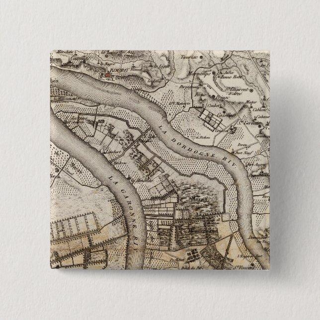 Bec d'Ambes 15 Cm Square Badge (Front)