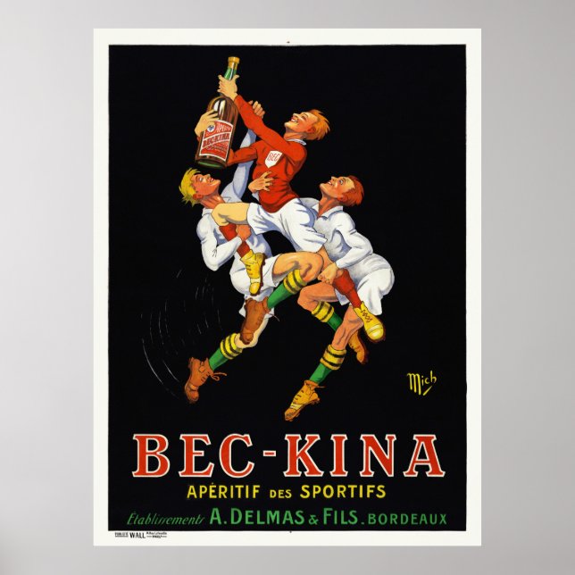 Bec-Kina Vintage Advertising Poster Mich 1921 (Front)