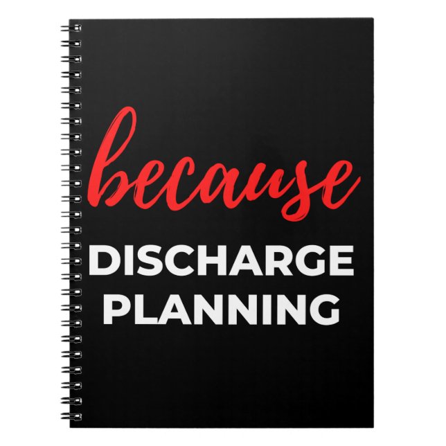 Because Discharge Planning Notebook (Front)