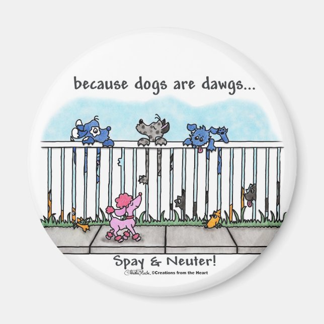 Because Dogs are Dawgs Magnet (Front)