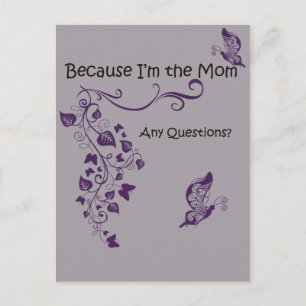 Because I'm the Mum Postcard